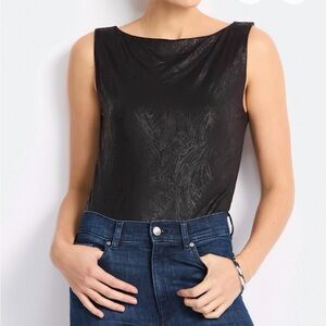 Elegant Black Sleeveless Bodysuit